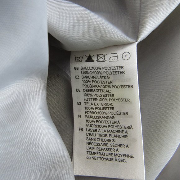 Women's Size 8 H&M Silver Gray Polyester Cocktail Party Sheath Dress Sleeveless - Picture 7 of 8